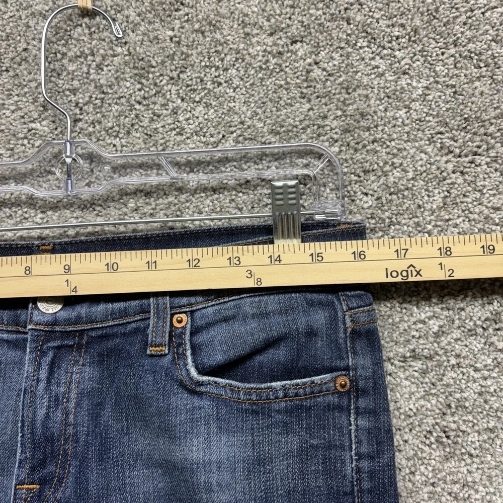 7 for All Mankind Womens Jeans Size 30‎ (32x32) Distressed Dark Wash Flare USA